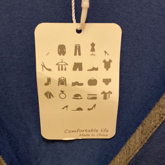 Swomog Blouse, 2X, Blue Shirt 👚 - Picture 6 of 7